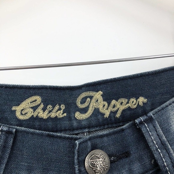 Chili Peqper Mens Jeans Size 33 Straight Leg Embellished Distressed Med Wash NWT - Picture 7 of 9